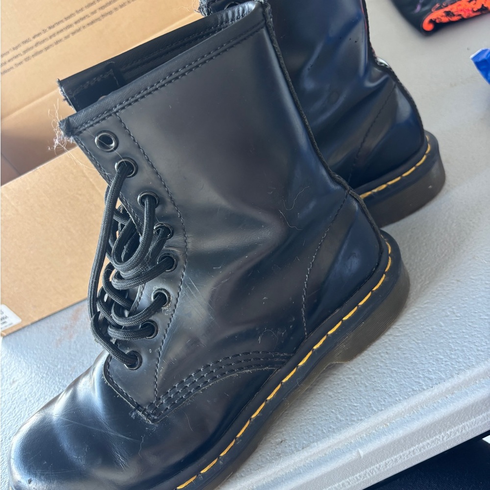 Dr. Martens Black Combat Boots
